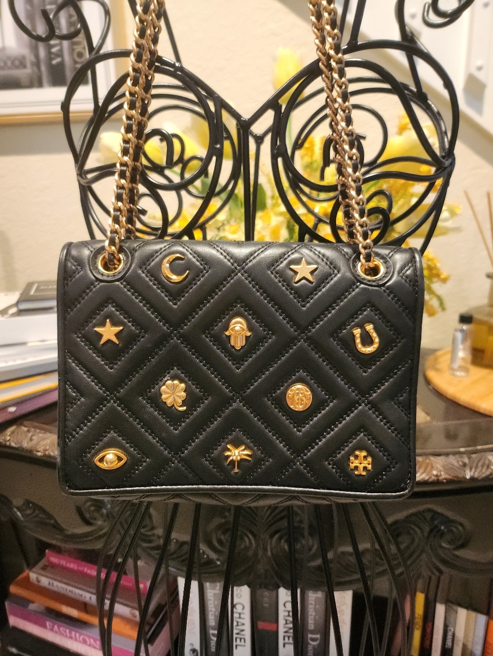 Tory Burch Farida Fleming Charm convertible shoulder/Crossbody bag - Picture 3 of 9
